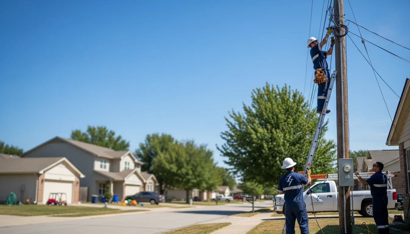 Residential electrician providing installation services in Levittown, PA